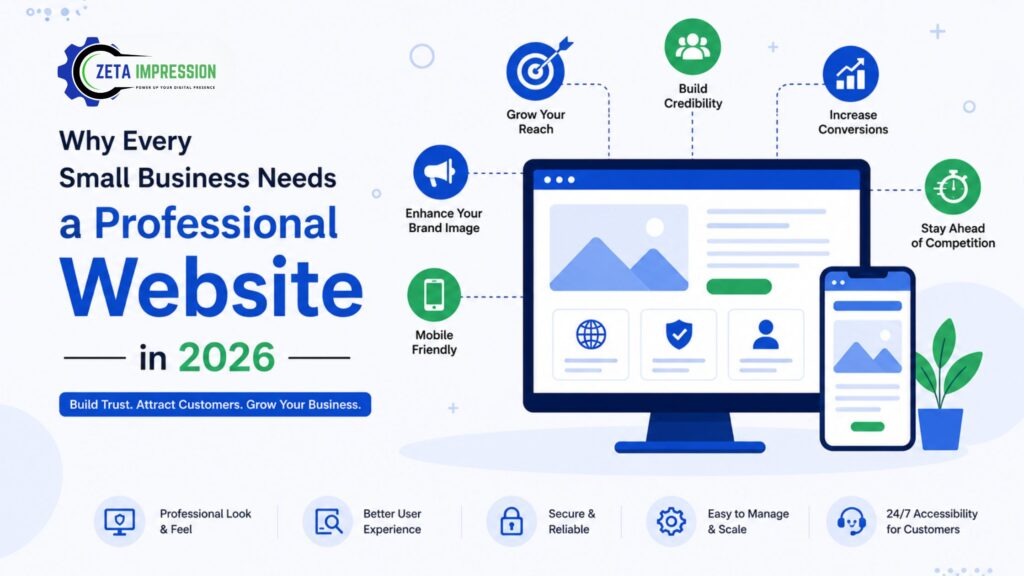 Why Every Small Business Needs a Professional Website in 2026 Zeta Impression